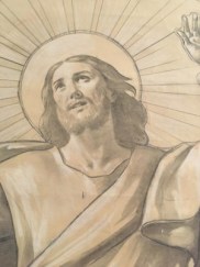 Disegno preparatorio per vetrate artistica anni '50